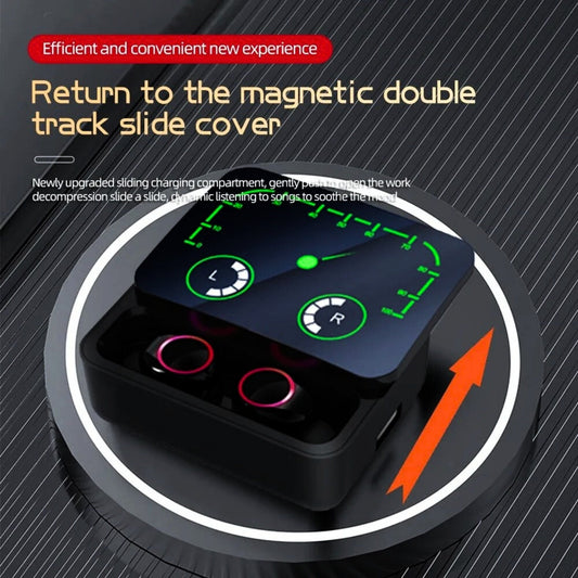 M90 Max TWS Wireless Earbuds – HiFi Stereo Sound with 1200mAh Charging Case | Bluetooth Earphones ar