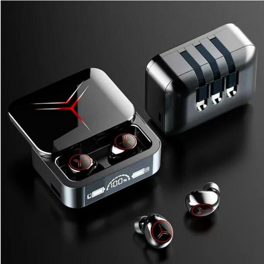 M88 Plus TWS Wireless Earbuds with LED Display, Type-C, HiFi 9D Stereo Sound, Bluetooth Earphones with Power Bank & 3 Charging Cables Ar